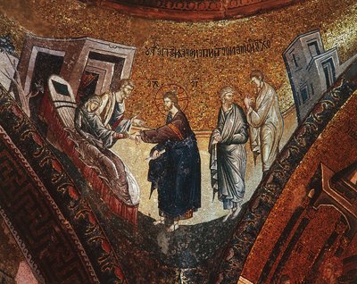 Śmierć Dziewicy (mozaika) autorstwa Byzantine Byzantine