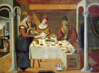 Uczta u Heroda, ok. 1500 r. autorstwa Byzantine School