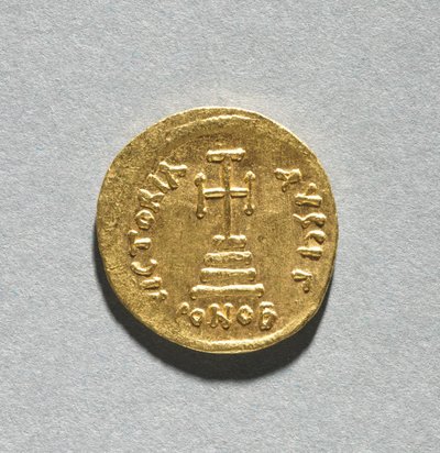Solidus z Herakliuszem i jego synem Herakliuszem Konstantynem autorstwa Byzantine School