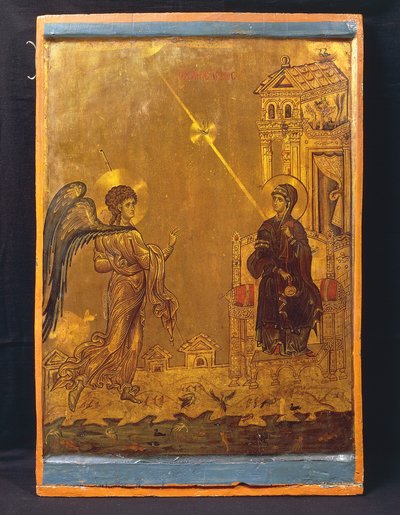 Zwiastowanie (tempera na panelu) autorstwa Byzantine School