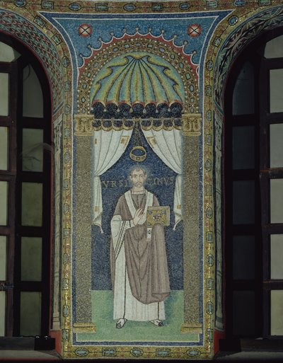 Ursicino, biskup Rawenny (mozaika) autorstwa Byzantine School