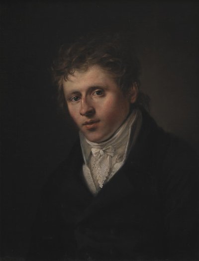 Portret malarza Johana Christiana Dahl autorstwa C.A. Jensen