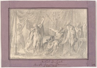 Ryszard Lwie Serce. Scena z powieści „Talizman” (1825) Waltera Scotta autorstwa C.A. Lorentzen