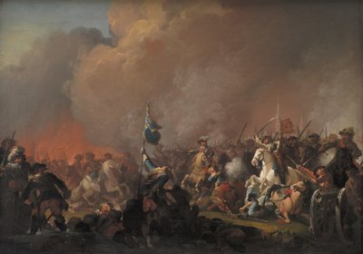 Wynik w Amager 1658 podczas wojny szwedzkiej 1657-60 autorstwa C.A. Lorentzen