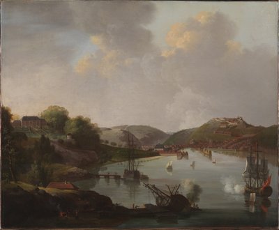 Widok Frederikshalda w Norwegii autorstwa C.A. Lorentzen