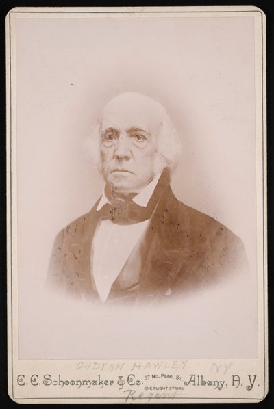 Portret Gideona Hawleya 1785-1870, przed 1870. autorstwa CC Schoonmaker and Co
