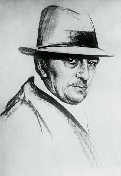 Portret Dario Niccodemi (1874-1934), włoskiego dramaturga i pisarza autorstwa J.B. and Brown J. Rowbotham