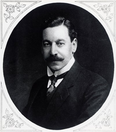 Portret Herberta Samuela (1870-1963), angielskiego polityka, z Illustrated War News, 19 stycznia autorstwa J.B. and Brown J. Rowbotham