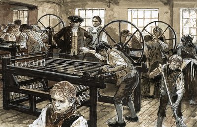 Odkrywanie naszych miast: Gdzie bawełna była królem (gwasz na papierze) autorstwa C.L. Doughty