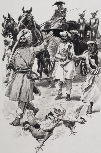 Kompania Wschodnioindyjska (gwasz na papierze) autorstwa C.L. Doughty