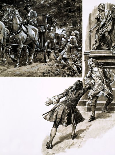 George Frederic Handel (gwasz na papierze) autorstwa C.L. Doughty