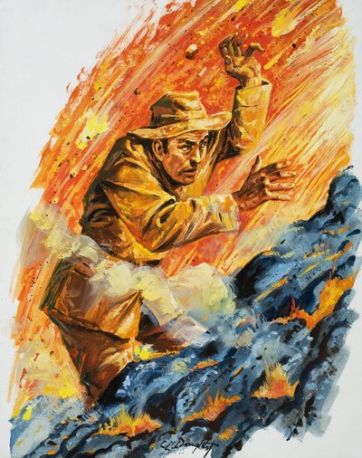 Do ognistego pieca (gwasz na papierze) autorstwa C.L. Doughty