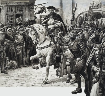 John Dudley, książę Northumberland (gwasz na papierze) autorstwa C.L. Doughty