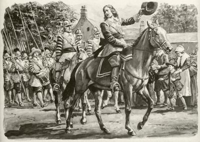 John Hampden (kolorowa litografia) autorstwa C.L. Doughty