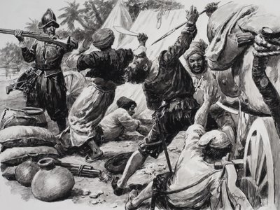 Hiszpanie walczą z Arabami autorstwa C.L. Doughty