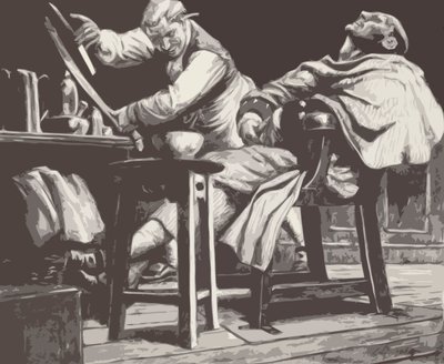 Sweeney Todd (litografia) autorstwa C.L. Doughty