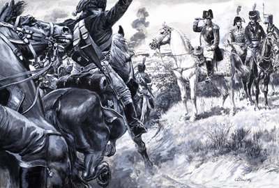 Korsykanin, który podbił Europę, z "Historii Francji" (gwasz na papierze) autorstwa C.L. Doughty