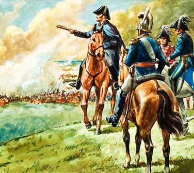 Książę Wellington w bitwie pod Waterloo autorstwa C.L. Doughty