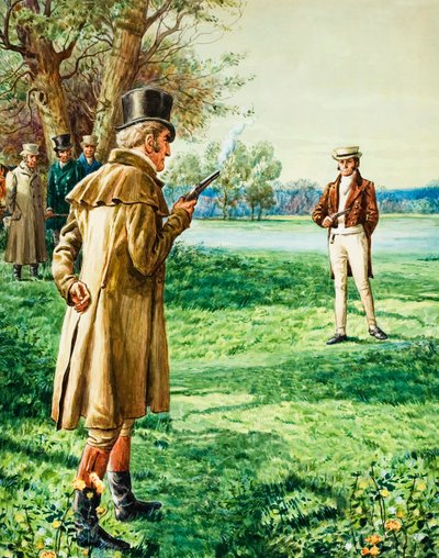 Pojedynek księcia Wellington i lorda Winchelsea autorstwa C.L. Doughty