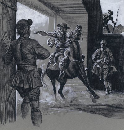 Fort (gwasz na papierze) autorstwa C.L. Doughty