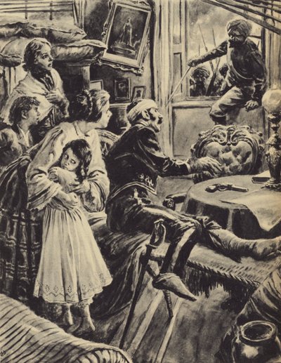 Indyjski bunt (litografia) autorstwa C.L. Doughty