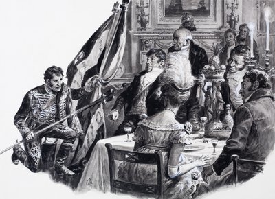 Smutne i przykre rządy Jerzego IV, z "A Pageant of Kings autorstwa C.L. Doughty