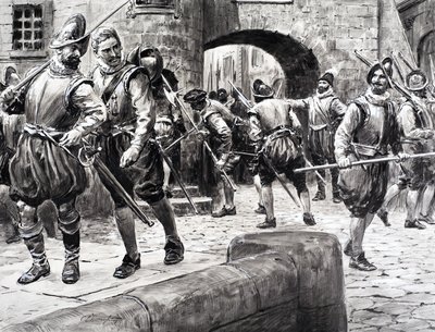 Historia Francji - żołnierze gromadzący się w Paryżu autorstwa C.L. Doughty
