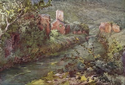 Zamek Ninfa (kolor lito) autorstwa C.T.G. Formili