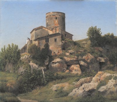 Budynek w pobliżu Tor di Quinto poza Rzymem? autorstwa Christoffer Wilhelm Eckersberg