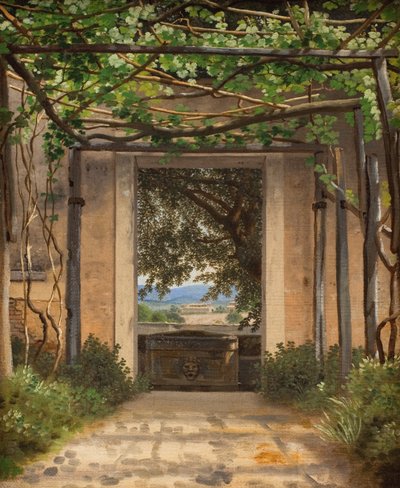 Pergola, Włochy autorstwa Christoffer Wilhelm Eckersberg