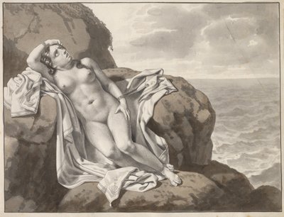 Andromeda przykuta łańcuchem do skały autorstwa Christoffer Wilhelm Eckersberg