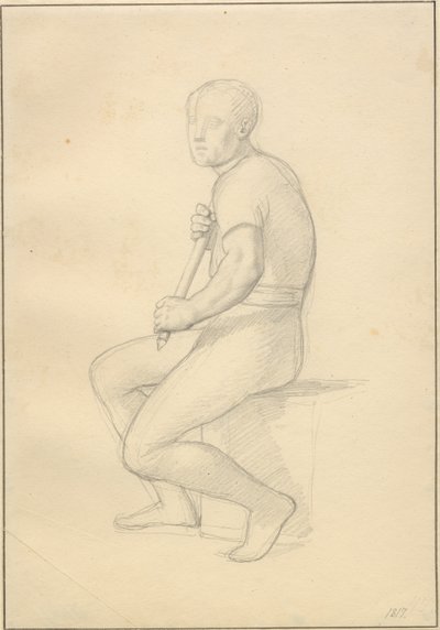 Śmierć Baldera - studium dla Thora. autorstwa Christoffer Wilhelm Eckersberg