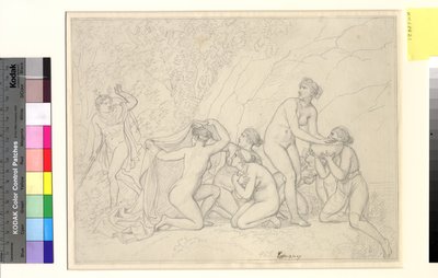 Diana i Akteon. autorstwa Christoffer Wilhelm Eckersberg