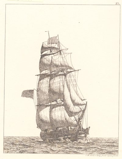 Bryg północnoamerykański autorstwa Christoffer Wilhelm Eckersberg