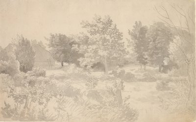 Zagroda z drzewami autorstwa Christoffer Wilhelm Eckersberg
