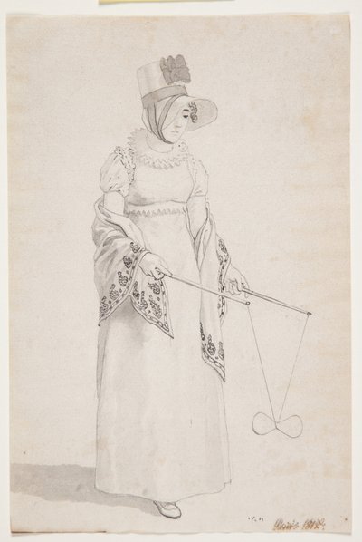 Studium wstępne do „Widok z zamku Meudon pod Paryżem” autorstwa Christoffer Wilhelm Eckersberg