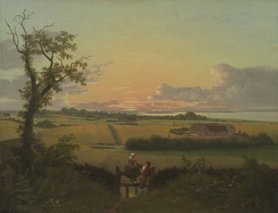 Krajobraz z Stile. Wyspa Møn autorstwa Christoffer Wilhelm Eckersberg
