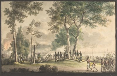 Wynik łowców życia w ogrodzie Classena 31 sierpnia 1807 r. autorstwa Christoffer Wilhelm Eckersberg