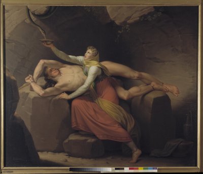 Loki i Sigyn autorstwa Christoffer Wilhelm Eckersberg