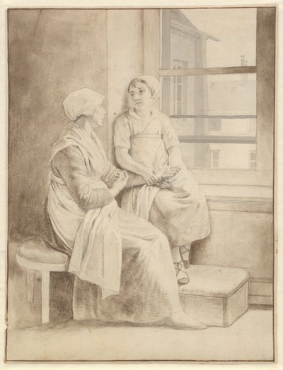 Matka i córka. Hostessa Eckersberga w Paryżu autorstwa Christoffer Wilhelm Eckersberg