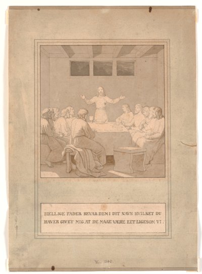Wieczerza autorstwa Christoffer Wilhelm Eckersberg