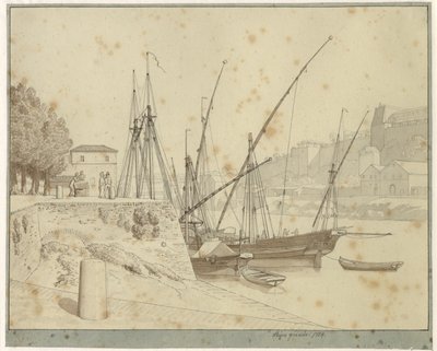 Porta de Ripa Grande, Rom autorstwa Christoffer Wilhelm Eckersberg