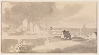 Prospekt Korsør autorstwa Christoffer Wilhelm Eckersberg