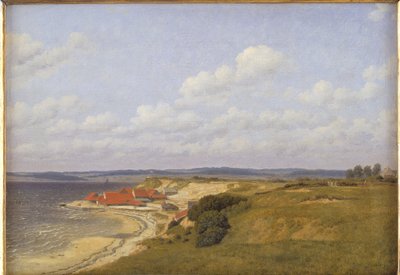 Renbjærg Tileworks od Flensburg Fiord autorstwa Christoffer Wilhelm Eckersberg
