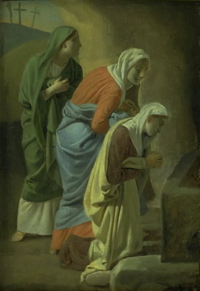 Trzy Marie przy Grobie Chrystusa. Nauka autorstwa Christoffer Wilhelm Eckersberg