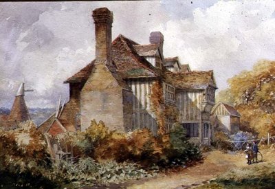 AB0227 Scena wiejska, Kent autorstwa C.W. Fethergill