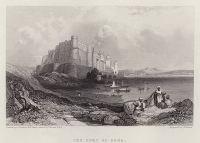 Fort Agra (kolor lito) autorstwa C. (after) Stanfield