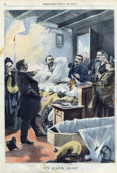 Fałszywy nieboszczyk autorstwa C. A. & Crespin A. L. C (1859 1944) Andrieux