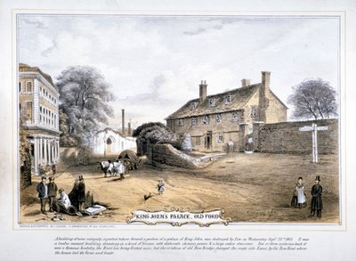 Widok Pałacu Króla Jana, Stary Ford, Topola, Londyn, c1863 autorstwa C Coghlan
