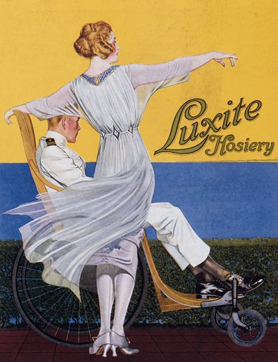 Reklama Luxite Hosiery, z magazynu Vogue, 1919 autorstwa C. Coles Phillips